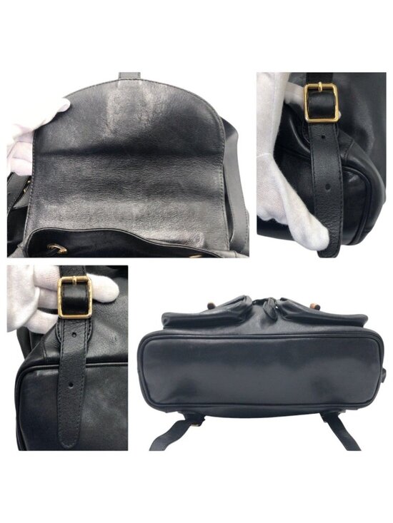 Gucci Bamboo Black Leather 003 Backpack main image 6